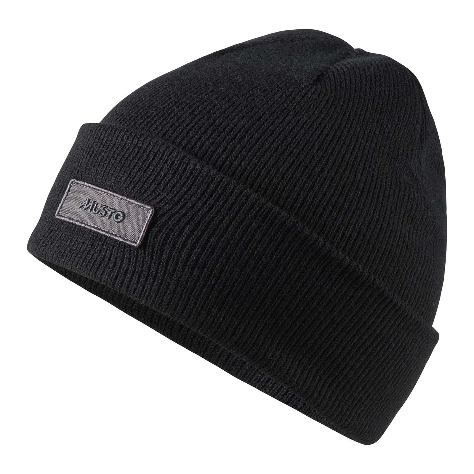 MUSTO CLASSIC BEANIE - Black, O/S